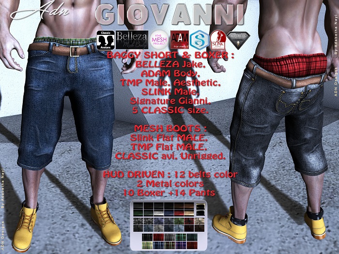 [AdN] demo Giovanni Belleza JAKE ADAM Body AESTHETIC SLINK Male TMP SIGNATURE GIANNI + CLASSIC avatar