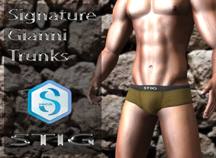 Signature Gianni  Trunks  mustard 1