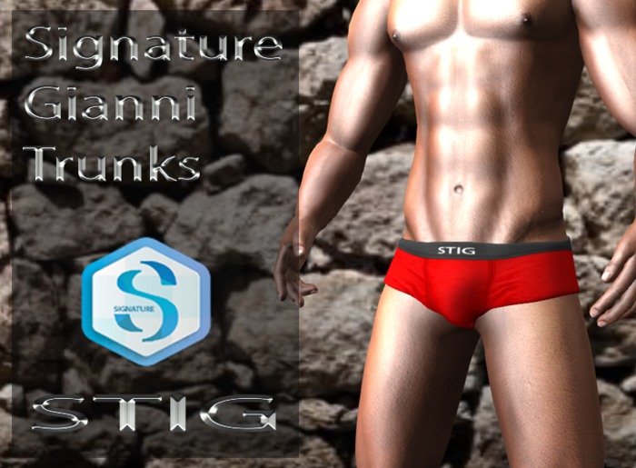 Signature Gianni  Trunks  red 