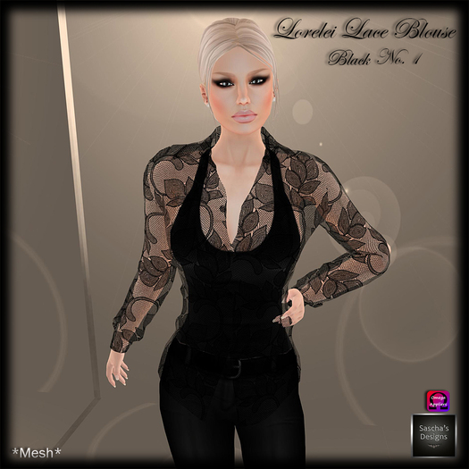 SAS - Lorelei Lace Black No. 1 Blouse (Mesh + Omega)