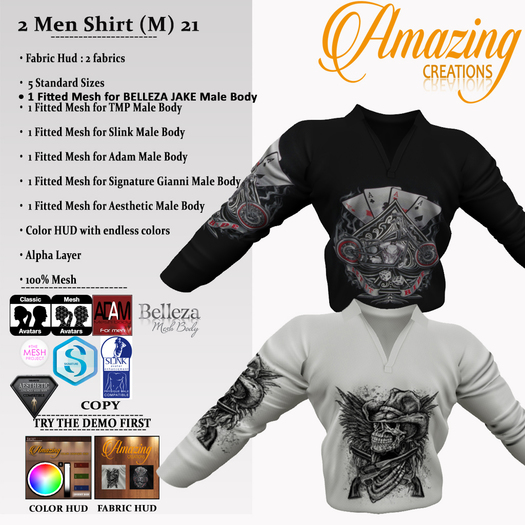 AmAzInNg CrEaTiOnS 2 Men Shirt (M) 21