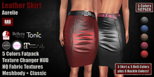 GAS [Leather Skirt Aurelie - All 5 Colors w/HUD FATPACK]