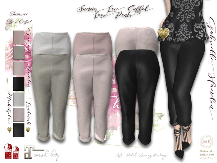.::Pretty Summer Cuffed Pants::.