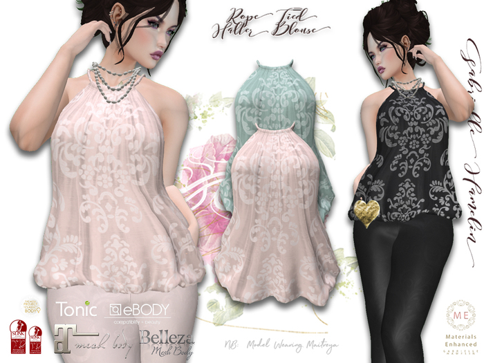 .::Pretty Rope Tied Halter::. Fatpack Version