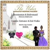 Groomsmen And Bridesmaid Wedding Walk - Entrance AND Exit Walks (Flowers Held Low)