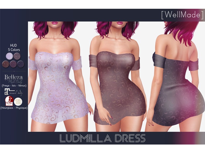 [WellMade] Ludmilla Dress - HUD 5 Colors