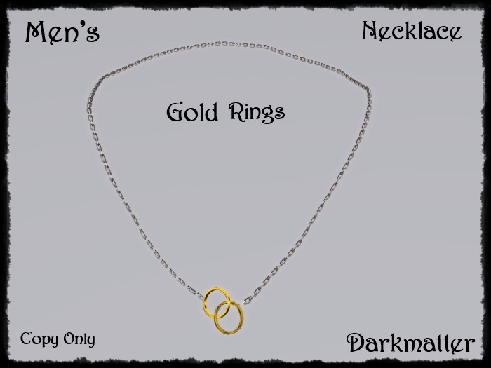 Mens Ring Necklace - Boxed