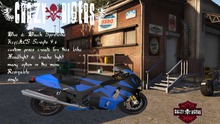 Crate Blue & Black Sportbike