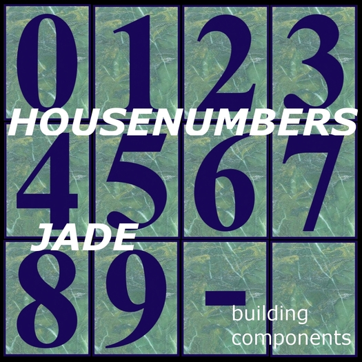 Housenumbers Jade - texture + objects