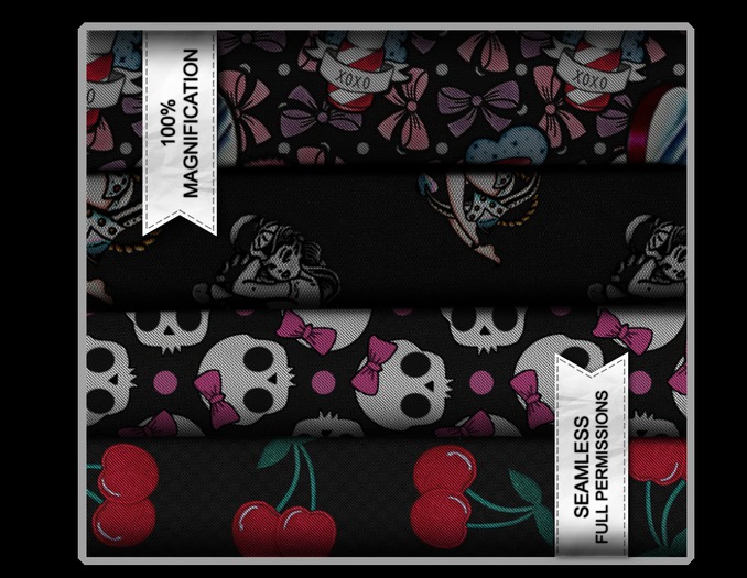 [textures] Rockabilly Fabric Pack [full perm]