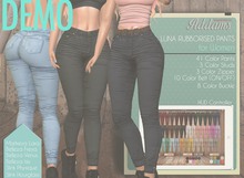 Addams "Luna" Womens Mesh Pants for Maitreya, Belleza,Slink #DEMO