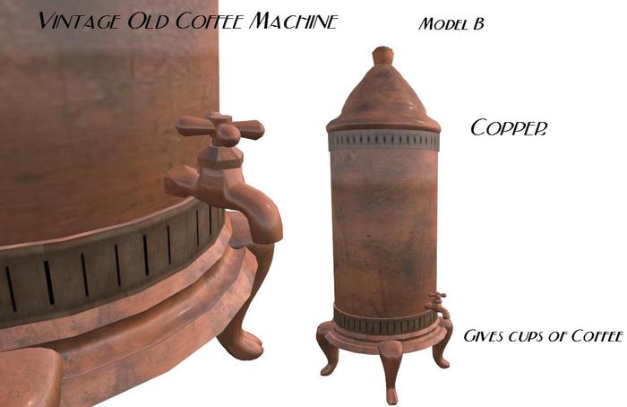 Old Vintage Coffee Machine Copper Model B