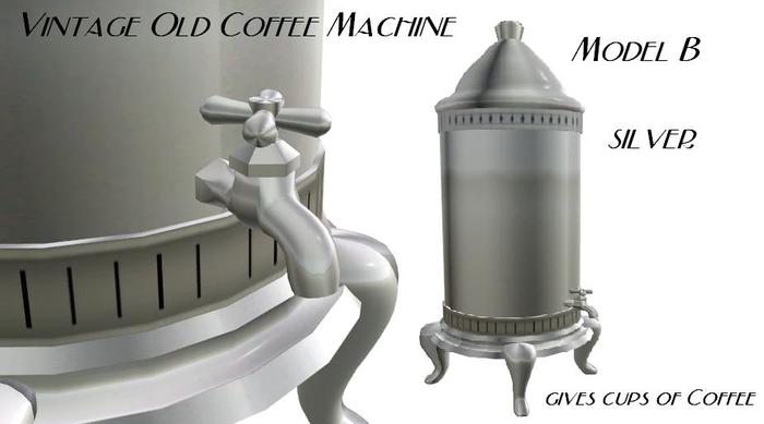 Old Vintage Coffee Machine Silver Model B
