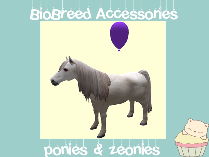 Pony Accessory Balloon Purple