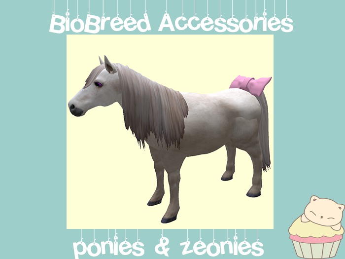 :ellie: Pony Butt Bow Pink