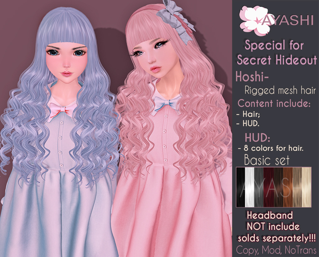 [^.^Ayashi^.^] Hoshi hair-Basic set