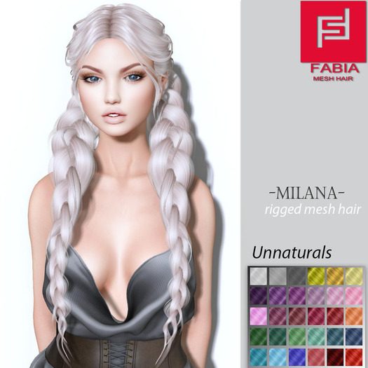 -FABIA- Mesh Hair  <Milana> Unnaturals Tones