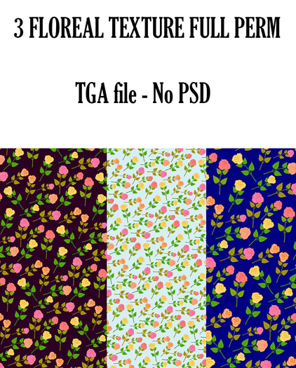 3 full perm texture rose - TGA - NO PSD- Read TOS