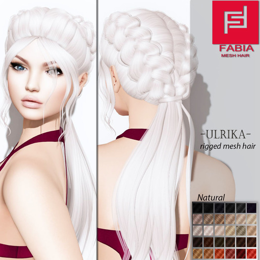 -FABIA- Mesh Hair  <Ulrika> Natural Tones