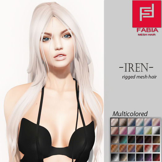 -FABIA- Mesh Hair  <Iren> Multicolored Tones