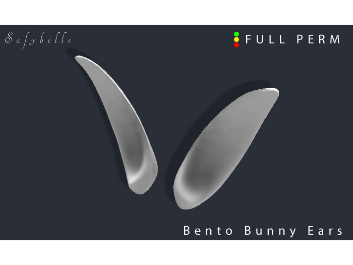 Second Life Marketplace - BENTO ANIMATED RABBIT BUNNY EARS FULL PERM ...