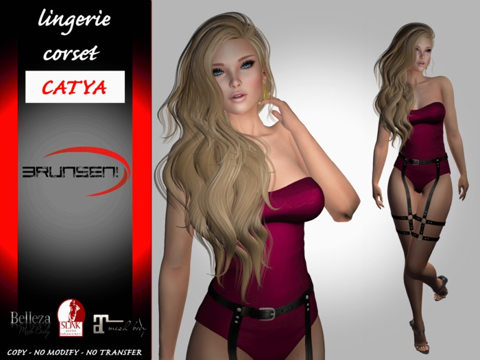 Brunsen! Mesh Lingerie Catya Pink Bri
