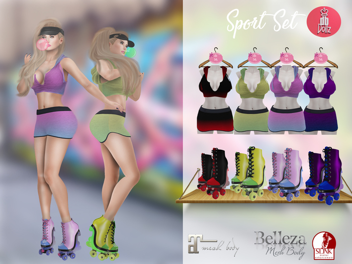 Sport Set By db Dollz [PINK/BLUE]