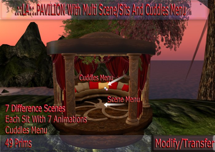 .::LA::.PAVILION With Multi Scene/Sits And Cuddles Menu*PROMO*