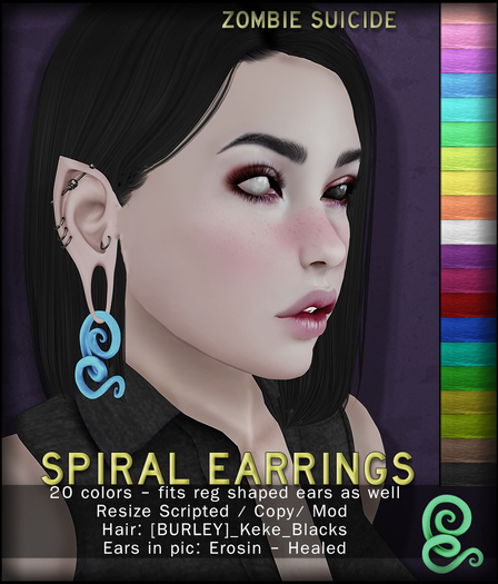 :Z.S: Spiral earrings