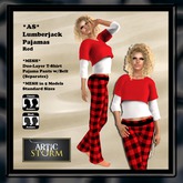 *AS* Lumberjack RED Pajamas MESH
