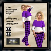 *AS* Lumberjack PURPLE Pajamas MESH