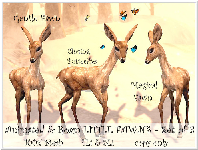 LOVE - LITTLE FAWNS - ANIMATED AND  - (ADD ME AND TOUCH SCREEN)