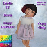 Byrdie TD Lively Zaggz Lavender ~OpK~ Boxed