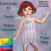 Dora-Belle TD Lively Stripes Lavender ~OpK~ Boxed