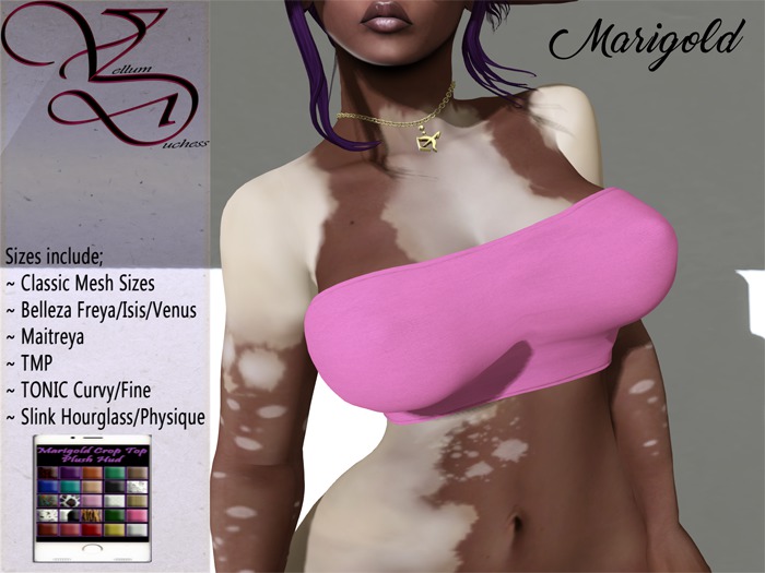 {V-D} Marigold Crop Top Plush Pack