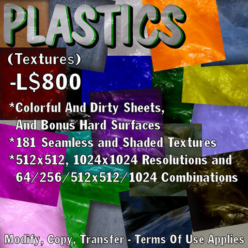 Plastics (181 Textures)