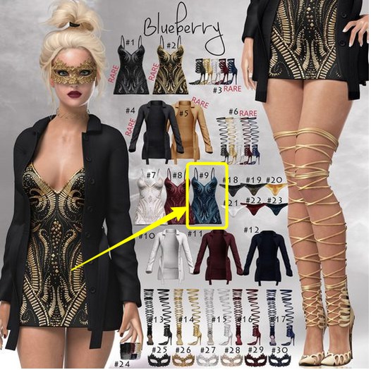 #9 Blueberry / Show Time / Venus - Dress *Star*