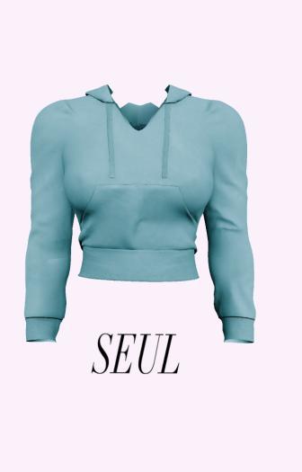 SEUL - Velour Hoodie - Powder