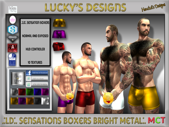 .:LD:. Sensations Boxers Bright Metal:. Box