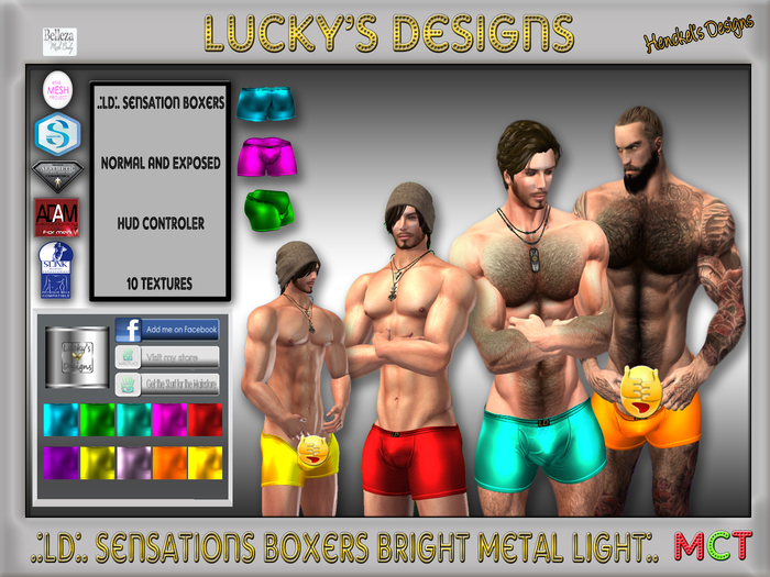 .:LD:. Sensations Boxers Bright Metal Light :.