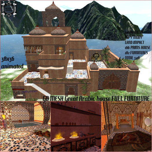 GD MESH Great Arabic house FULL FURNITURE