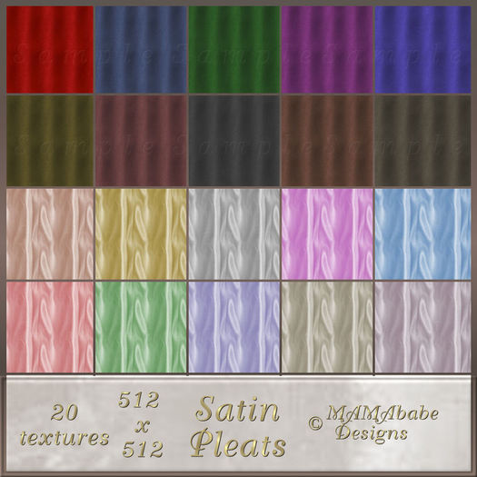 Satin Pleats Textures