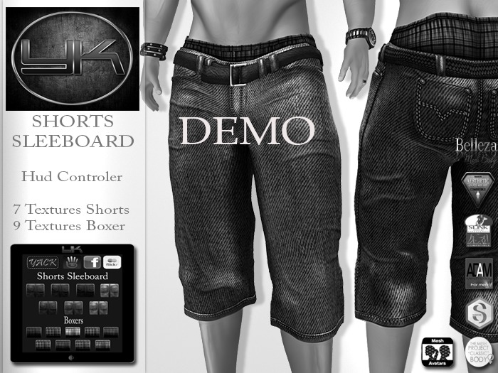 YACK - Mens MESH Shorts Sleeboard DEMO