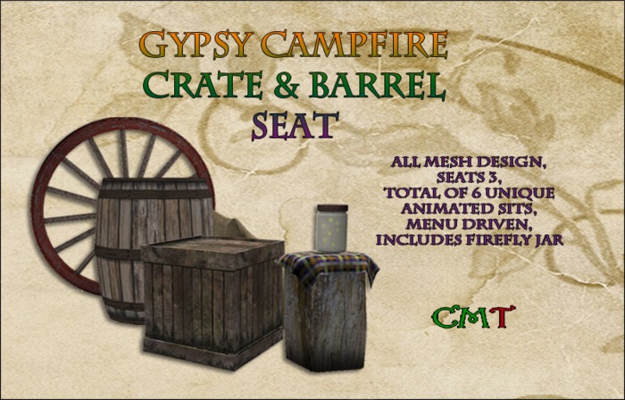 GW Campfire Crate & Barrel Seating
