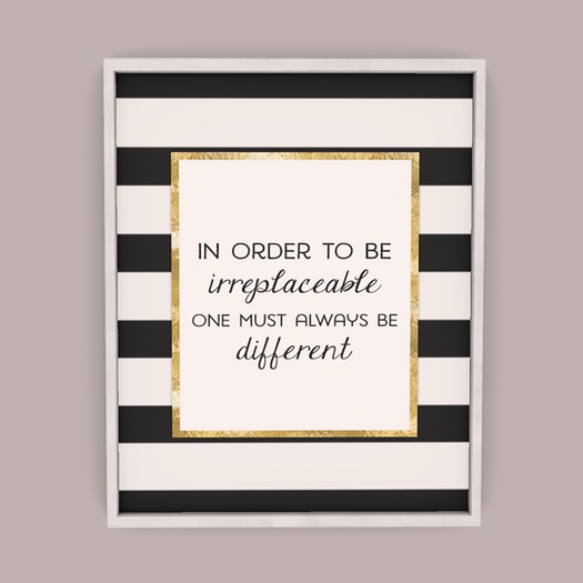 [Brixley] framed poster - irreplaceable