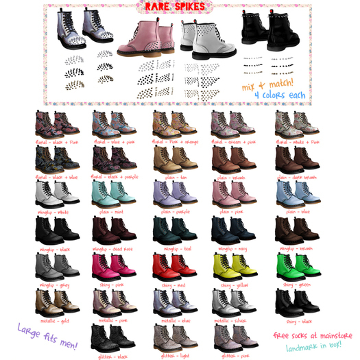 (fd) Bossy Boots Spikes - Silver Ankle Ring (R Click-Add) RARE