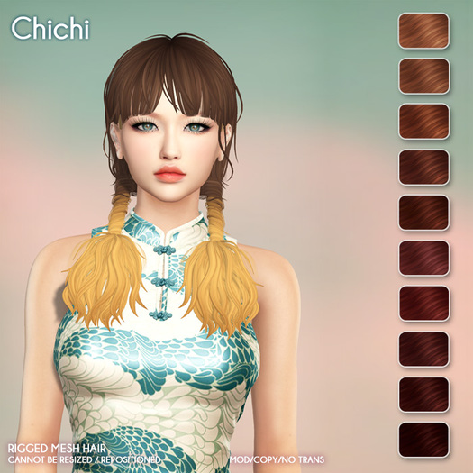 /Wasabi Pills/ Chichi Mesh Hair - Reds