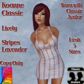 Roanne Classic Lively Stripes Lavender ~OF~ Boxed