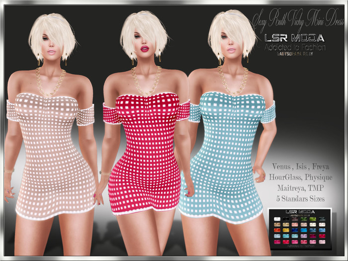LsR - Sexy Ruth Vichy Mini Dress DEMO