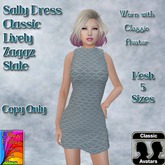 Sally Dress Classic Lively Zaggz Slate ~OF~ Boxed